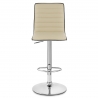 Kunstleder Barhocker Chrom - Hiline Beige