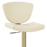 Echtleder Barhocker gold - Pearl