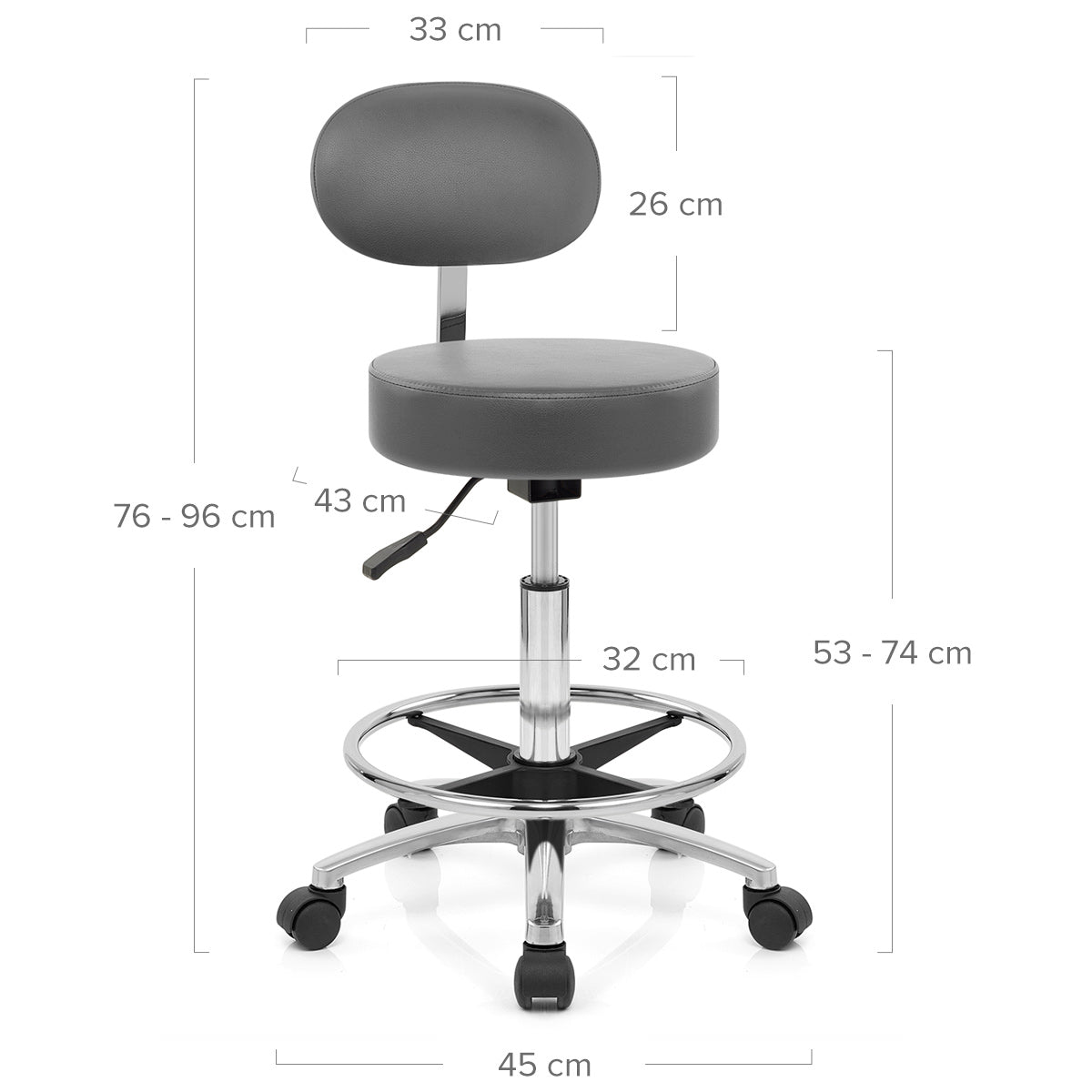 Barhocker - Swivel Grau