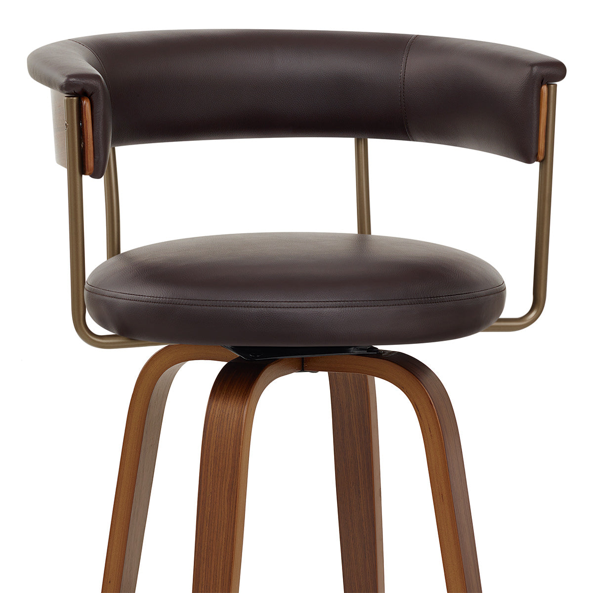 Barhocker Kunstleder Walnuss  - Costa Braun