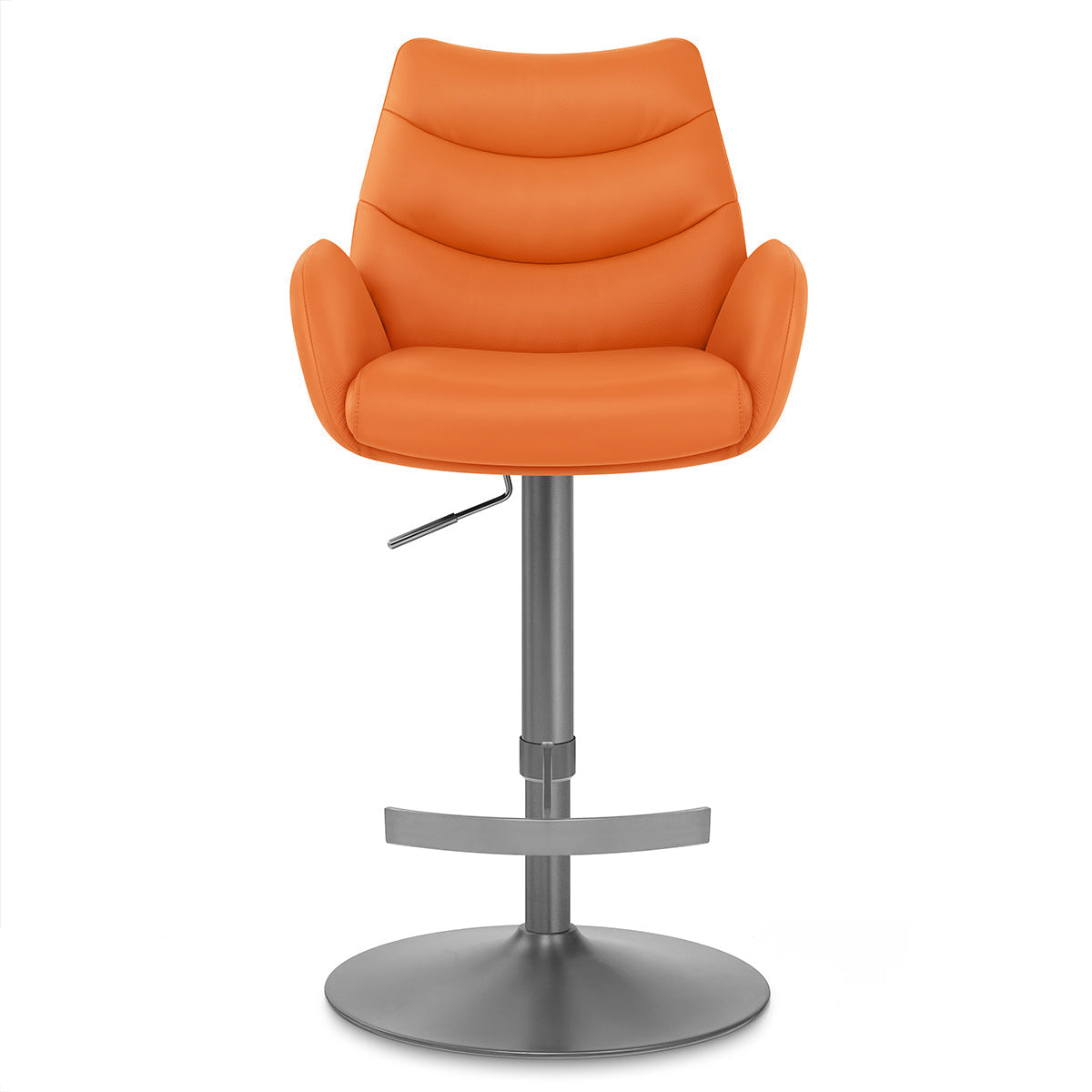 Barhocker Echtleder Graphit - Seville Orange