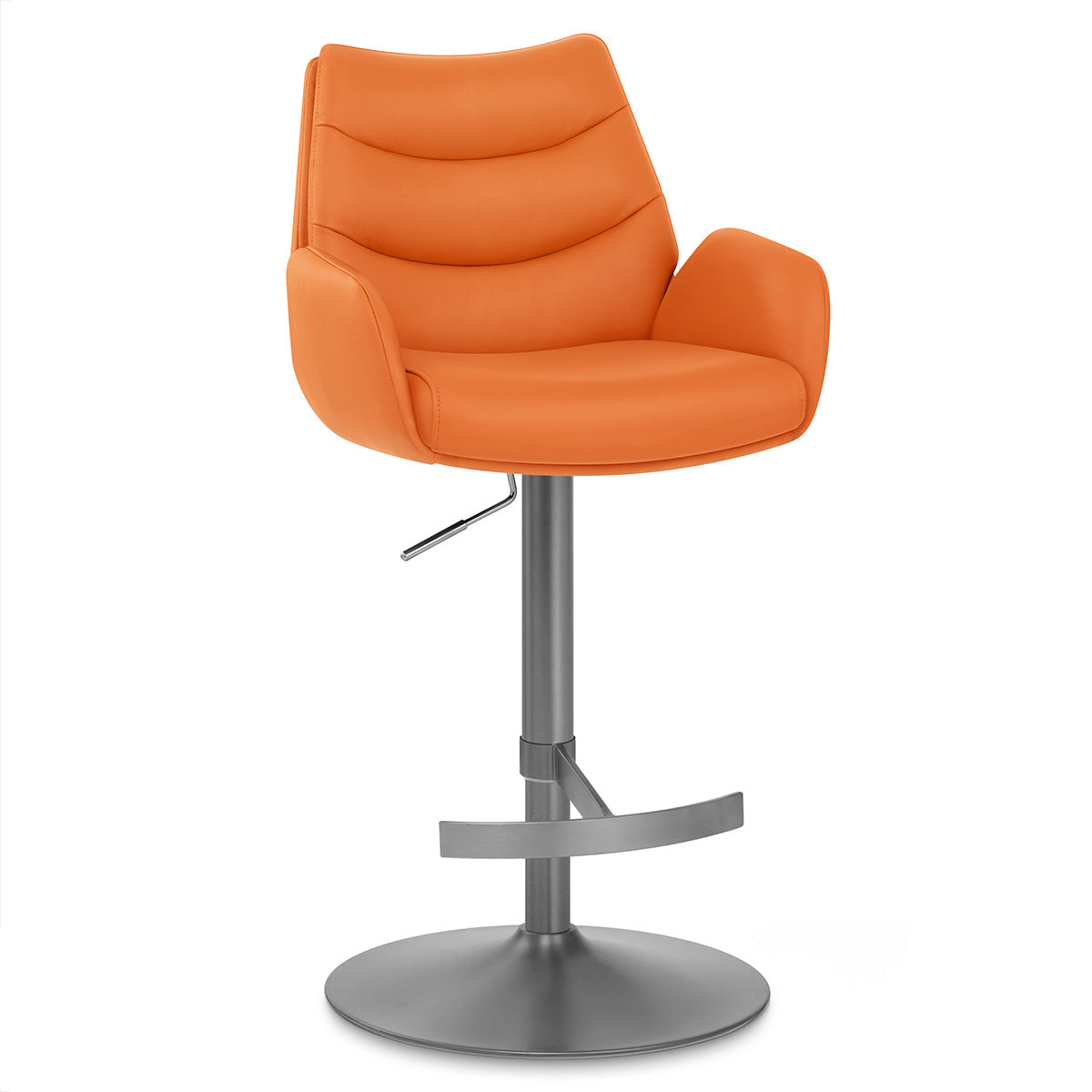 Barhocker Echtleder Graphit - Seville Orange