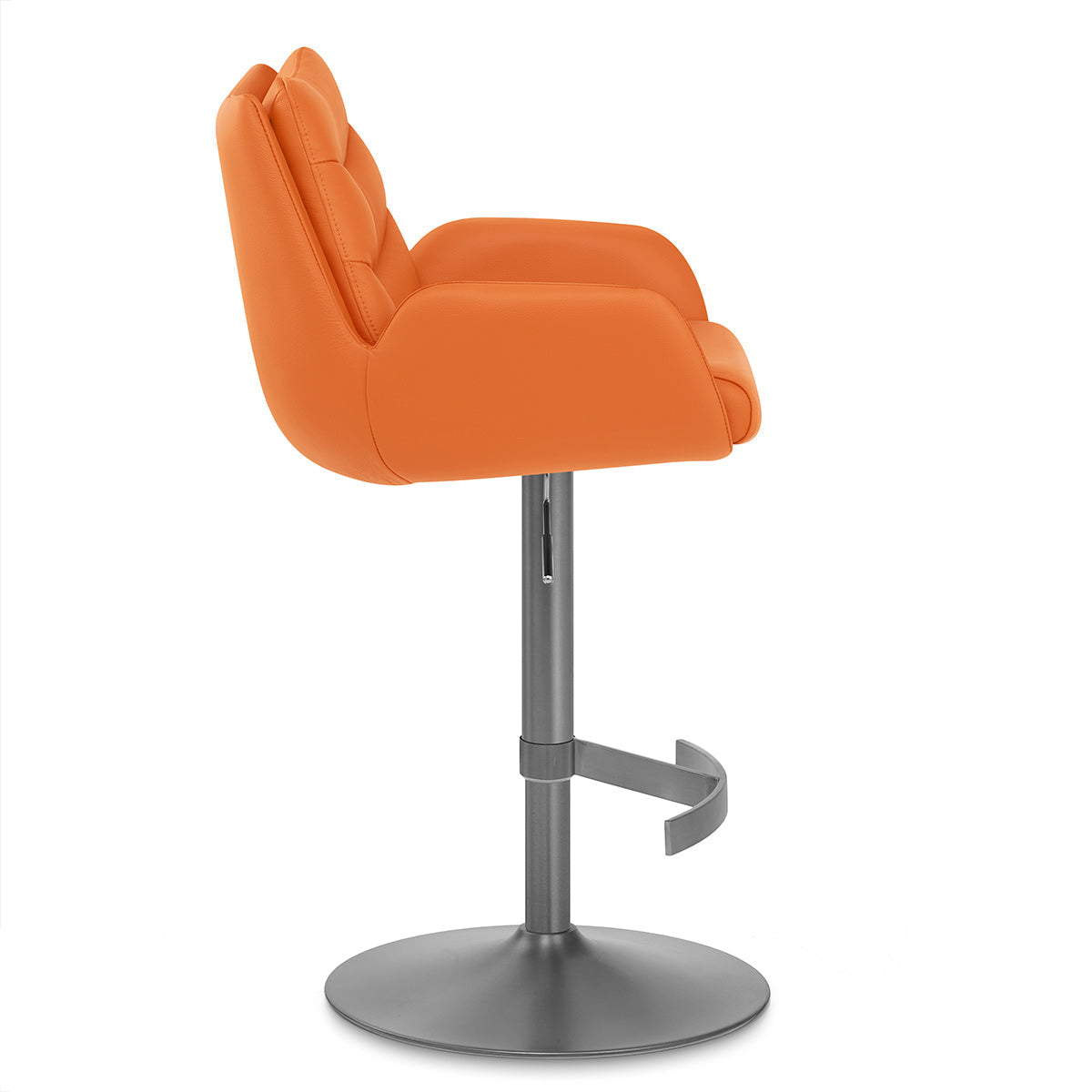 Barhocker Echtleder Graphit - Seville Orange