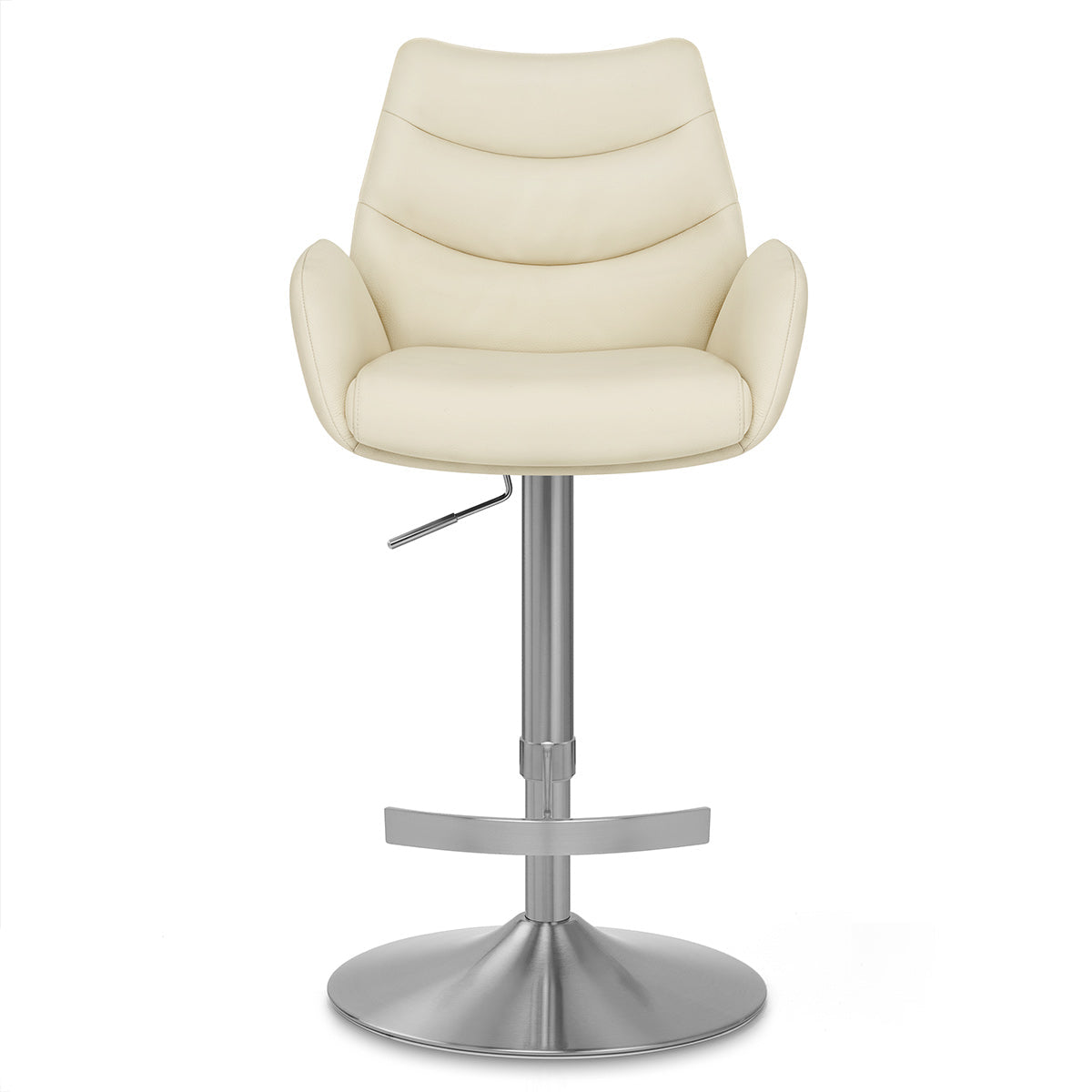 Barhocker Echtleder Gebürstet - Seville Beige