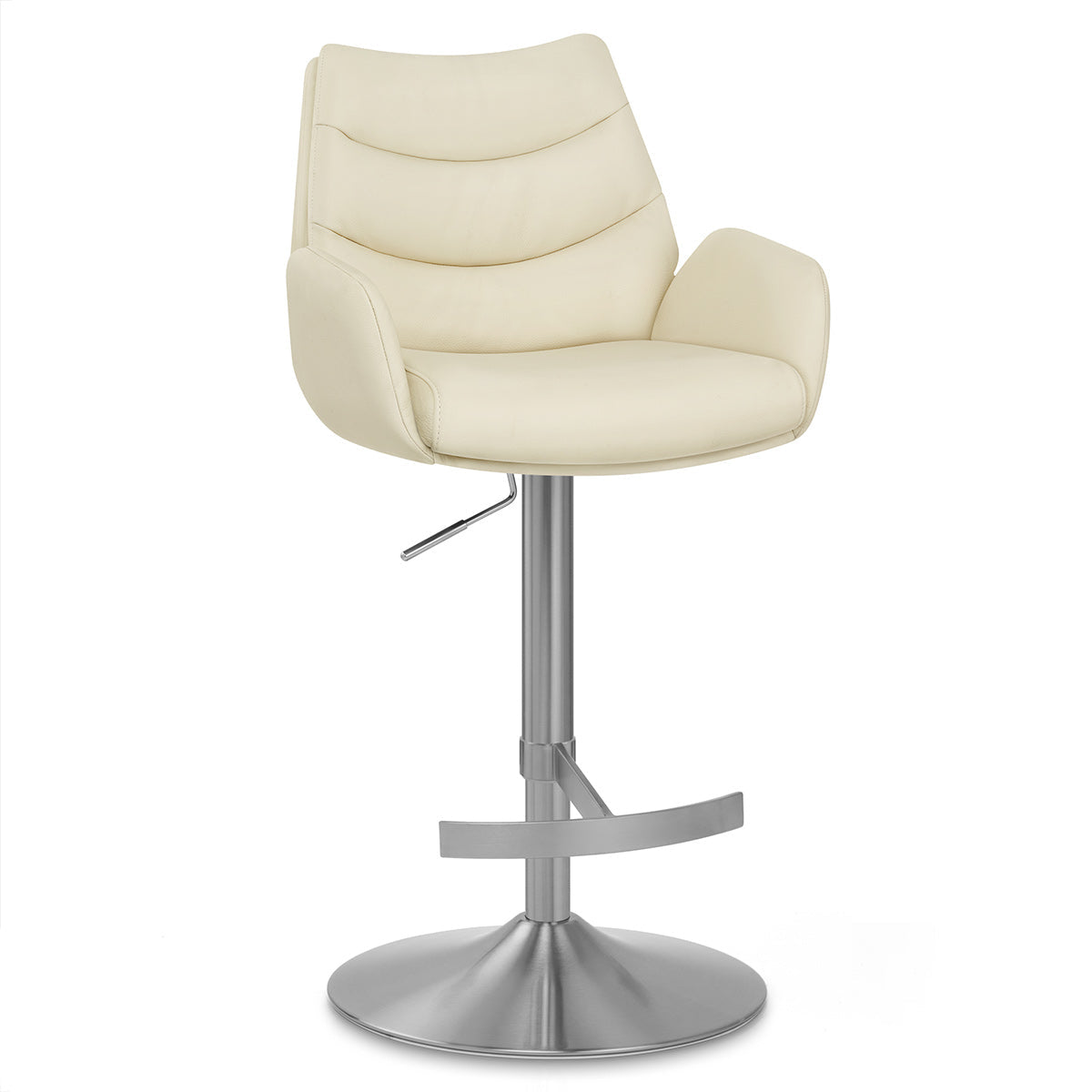 Barhocker Echtleder Gebürstet - Seville Beige