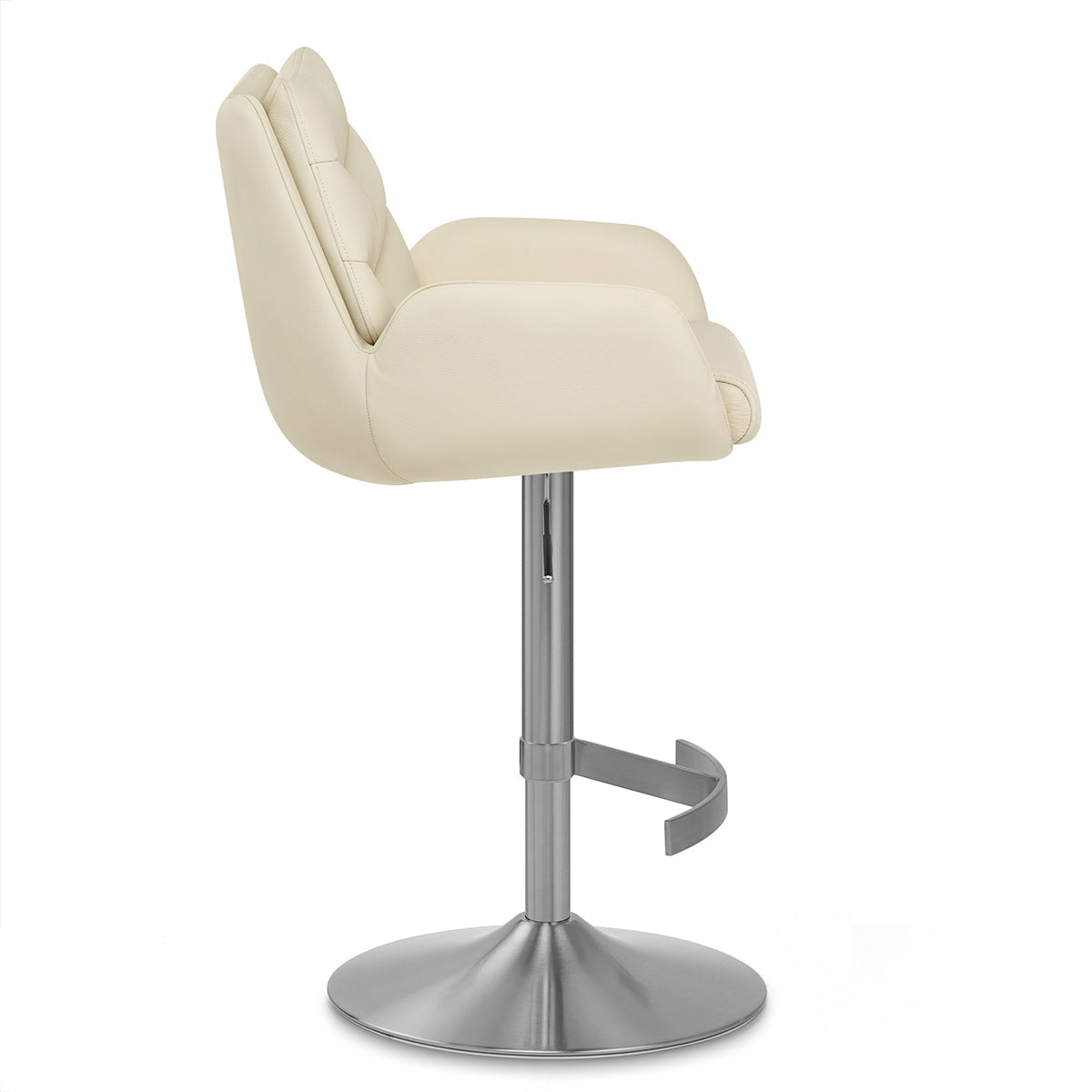 Barhocker Echtleder Gebürstet - Seville Beige