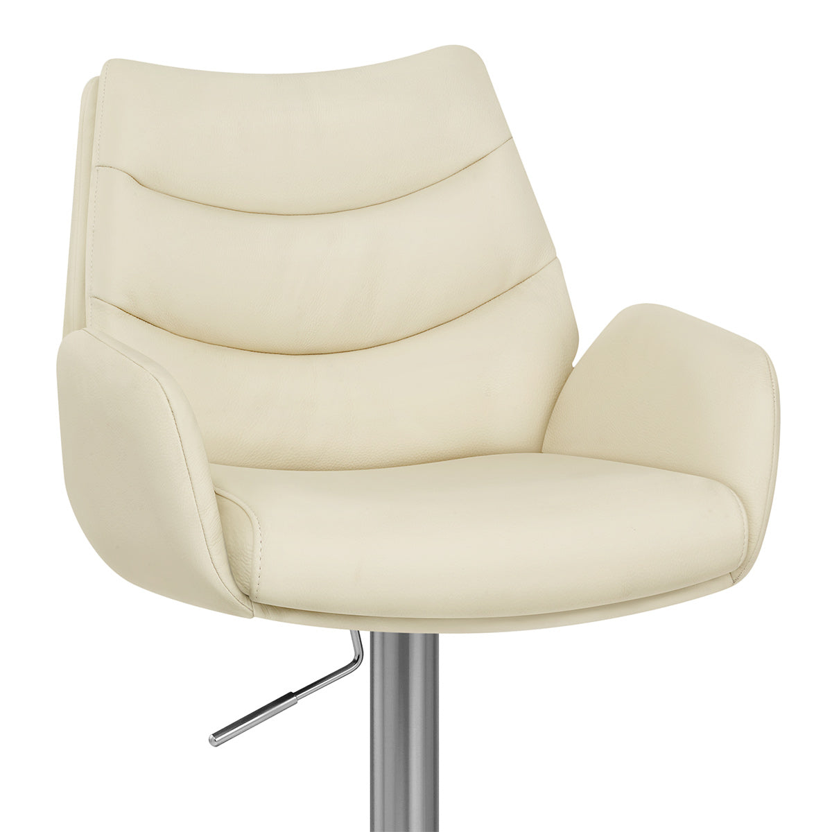Barhocker Echtleder Gebürstet - Seville Beige