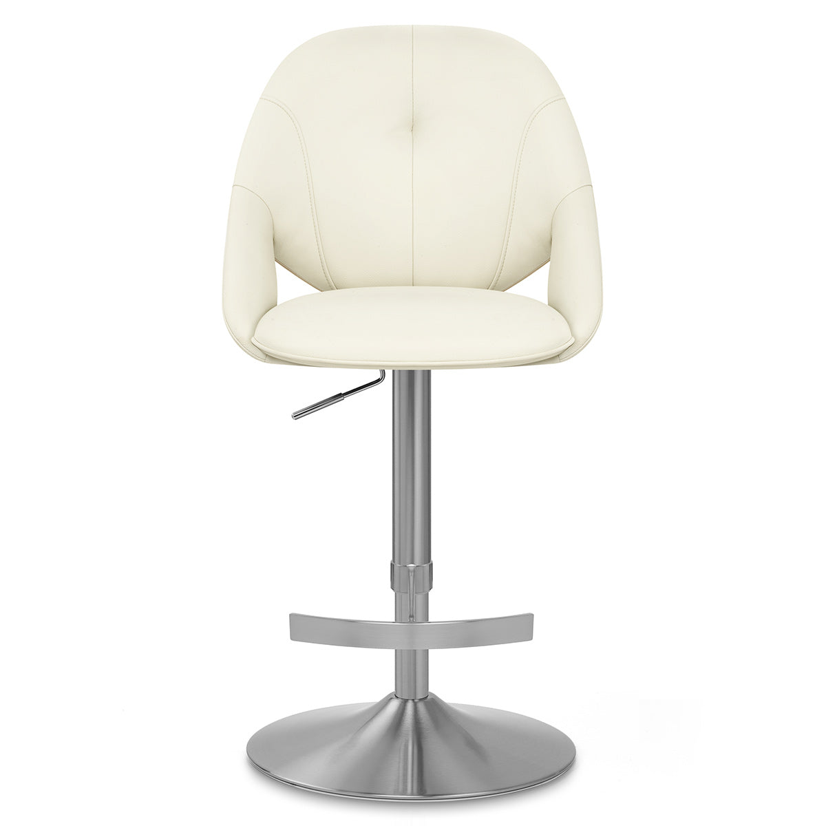 Barhocker Öko-Leder Gebürstet - Rico Beige