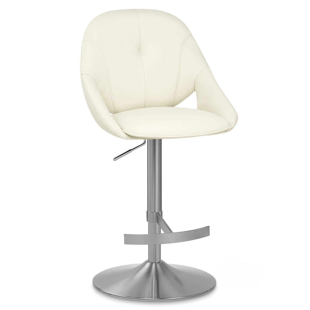Barhocker Öko-Leder Gebürstet - Rico Beige