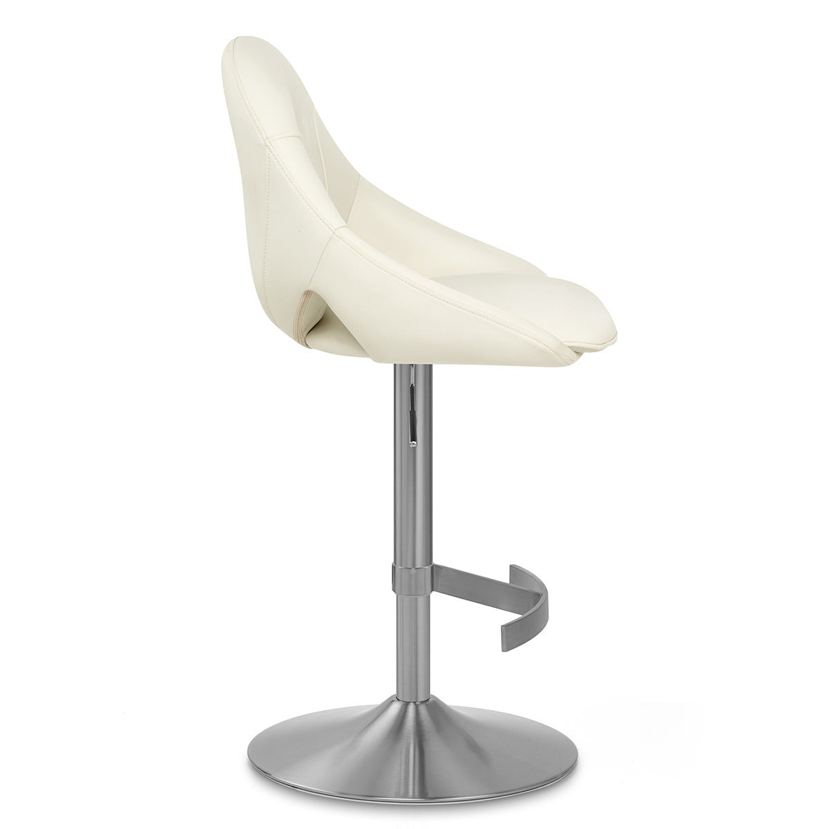 Barhocker Öko-Leder Gebürstet - Rico Beige