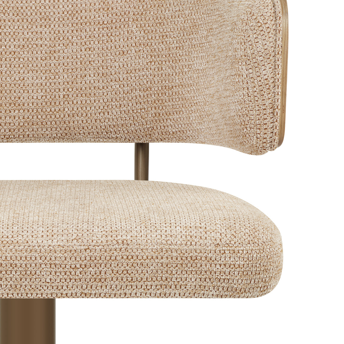 Sgabello Tessuto Rame - Logan Beige