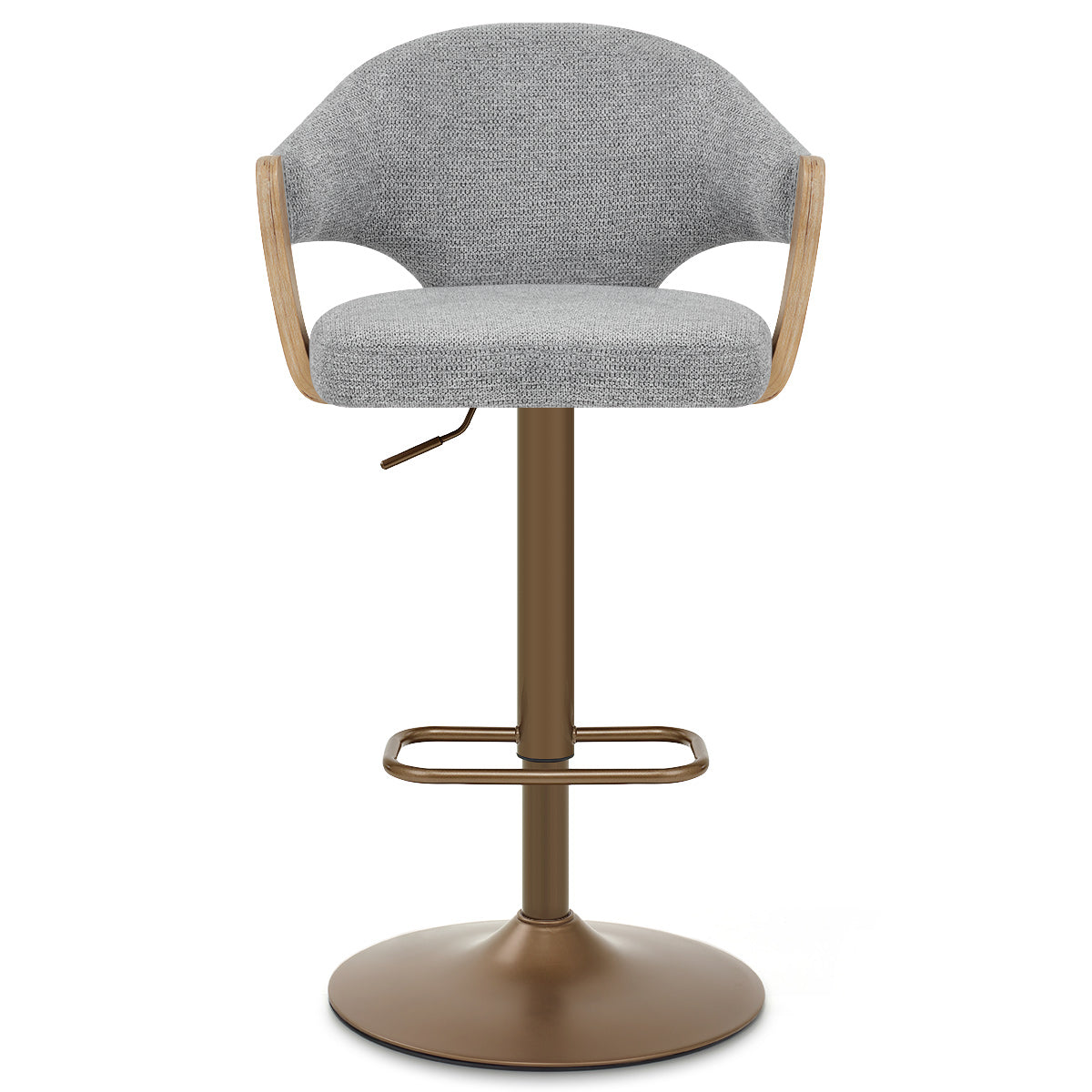 Sgabello Tessuto Rame - Arco Grigio