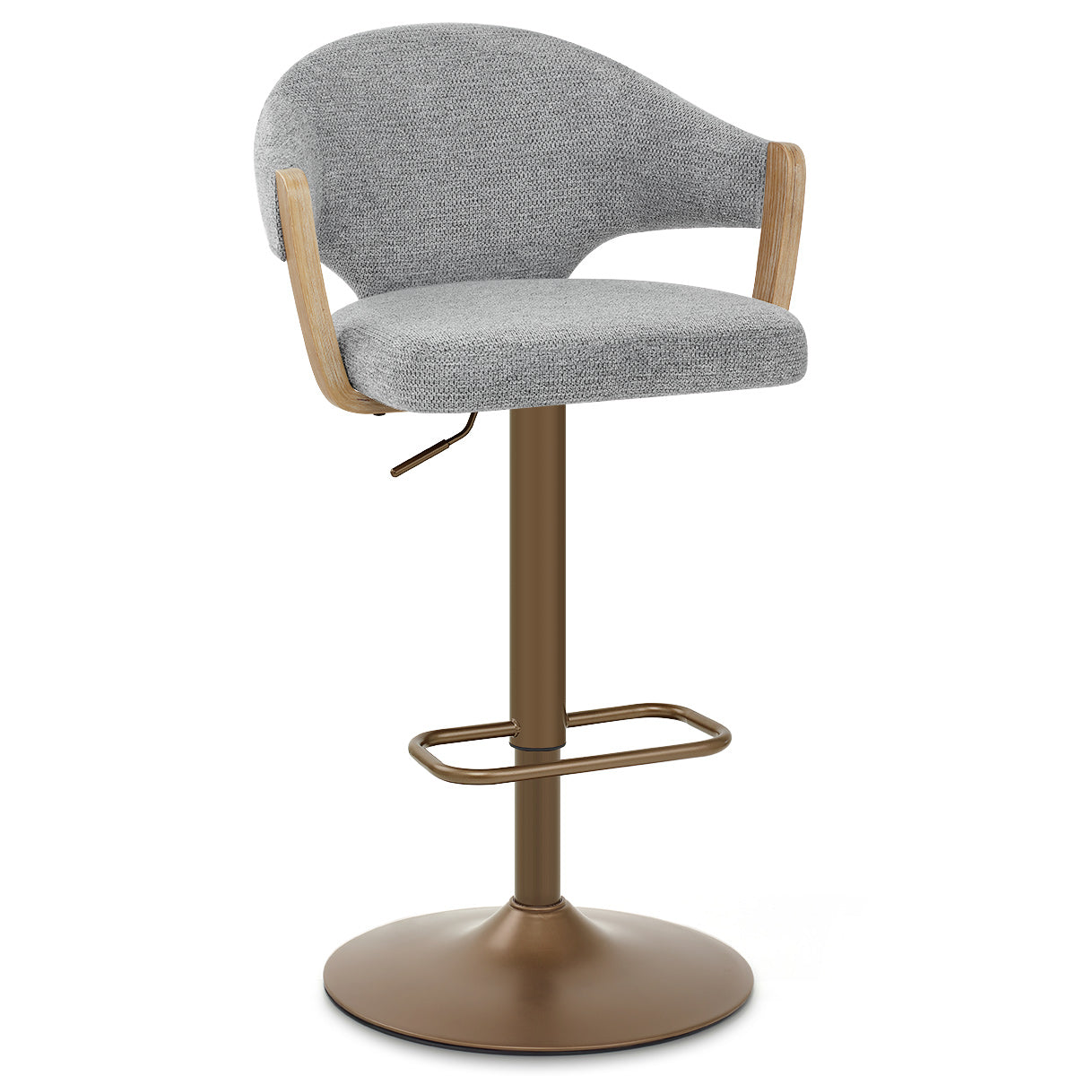 Sgabello Tessuto Rame - Arco Grigio