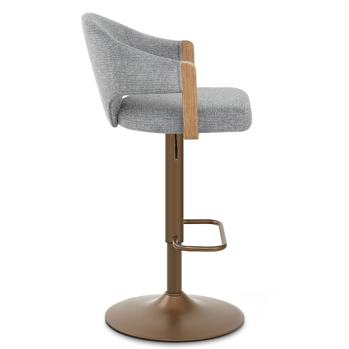 Sgabello Tessuto Rame - Arco Grigio