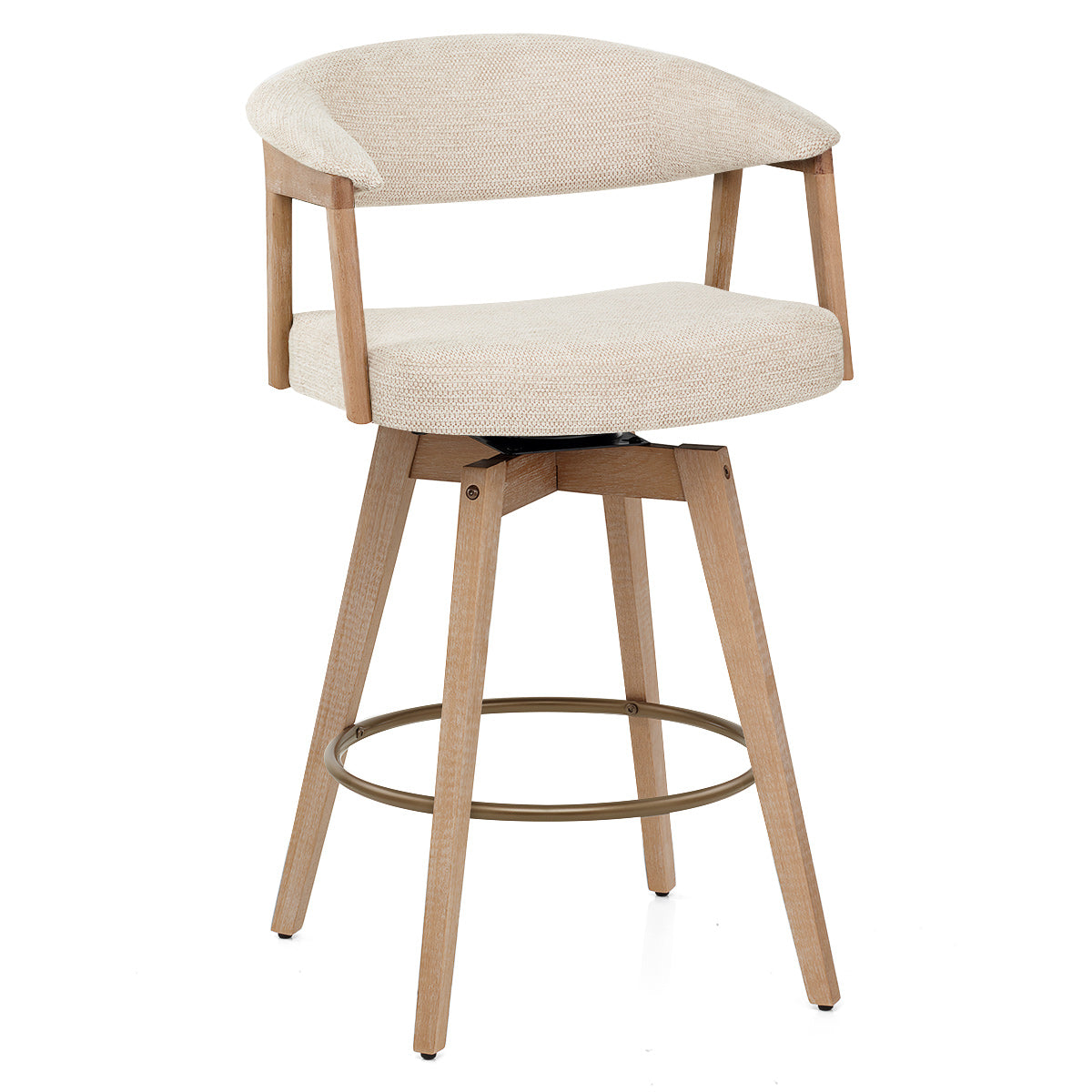 Sgabello Tessuto Quercia - Falco Beige