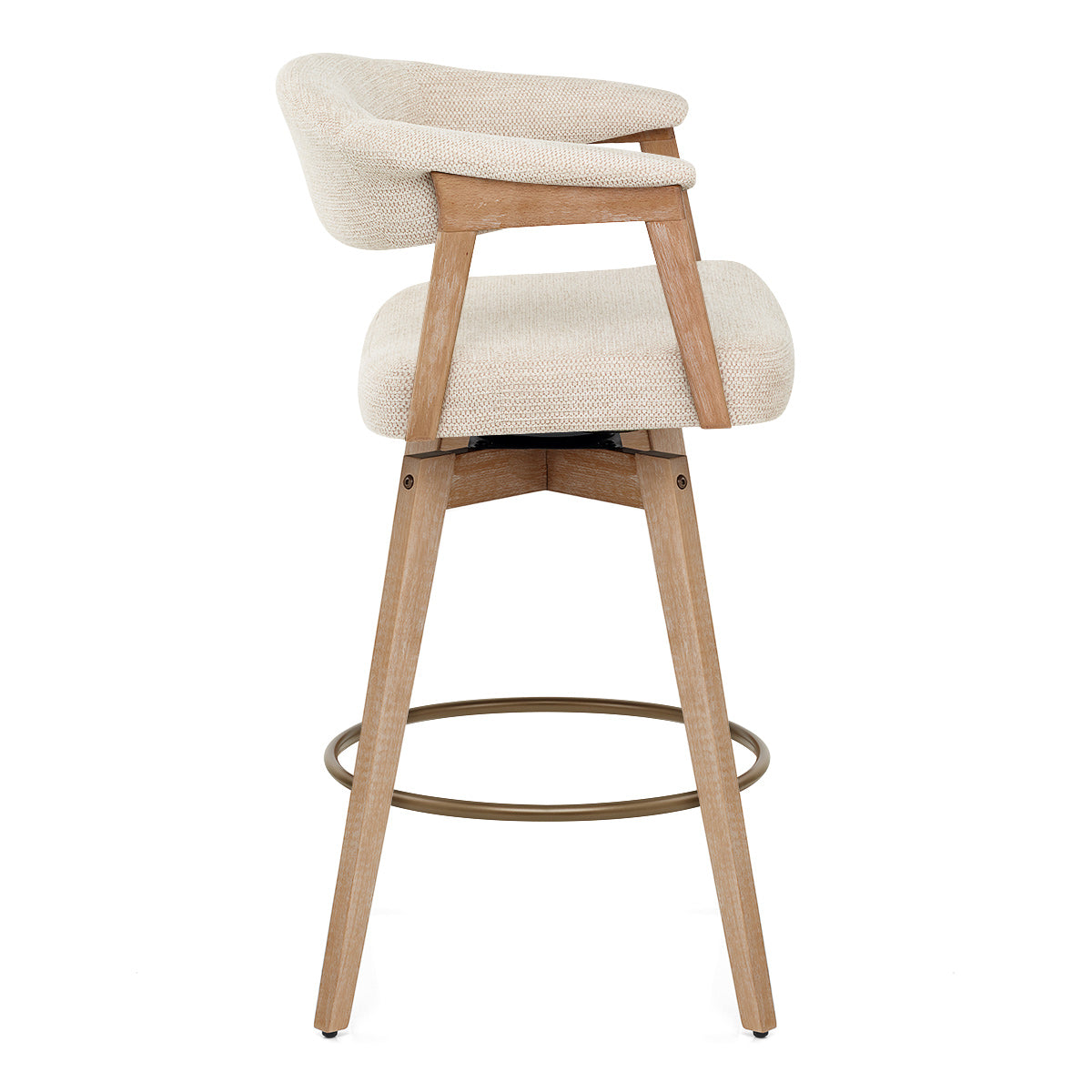Sgabello Tessuto Quercia - Falco Beige