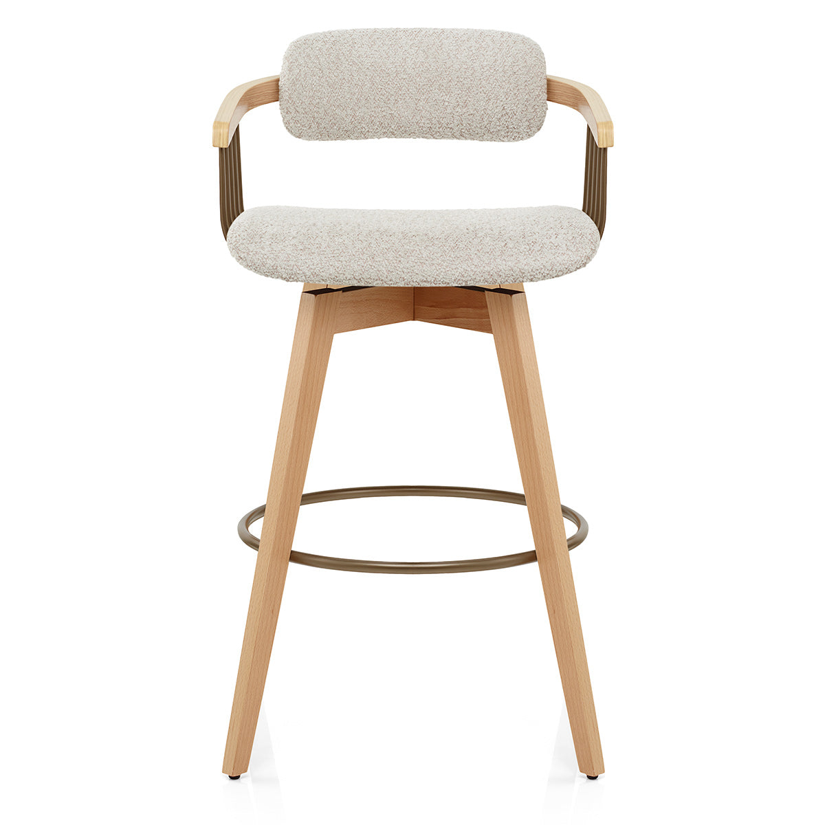 Stoffbarhocker Eiche - Electra Beige