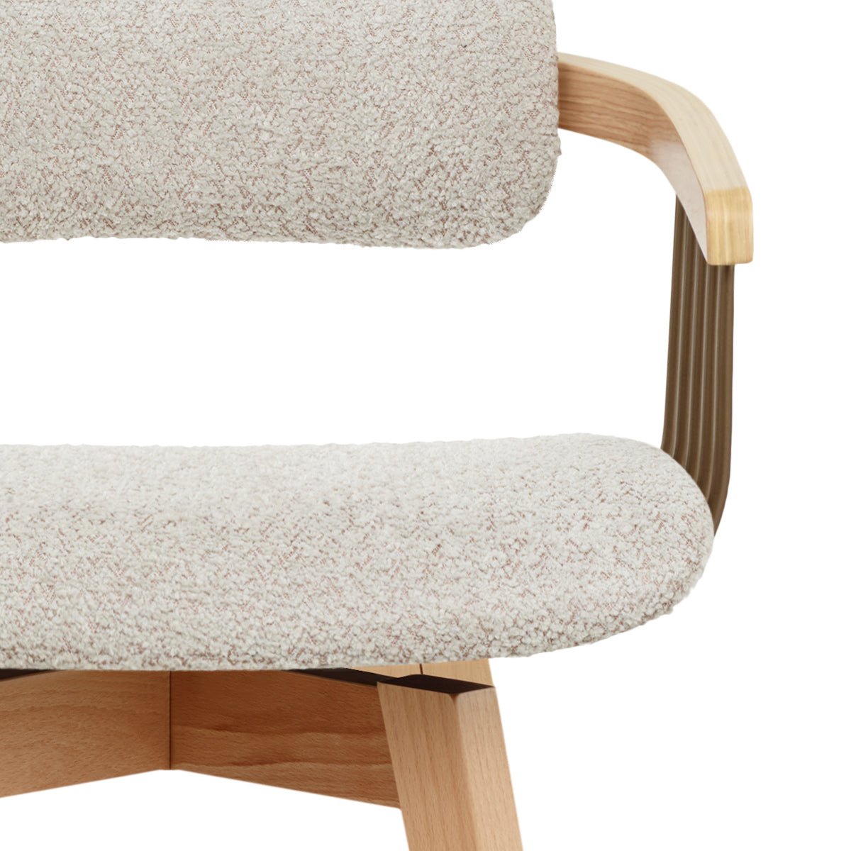 Stoffbarhocker Eiche - Electra Beige