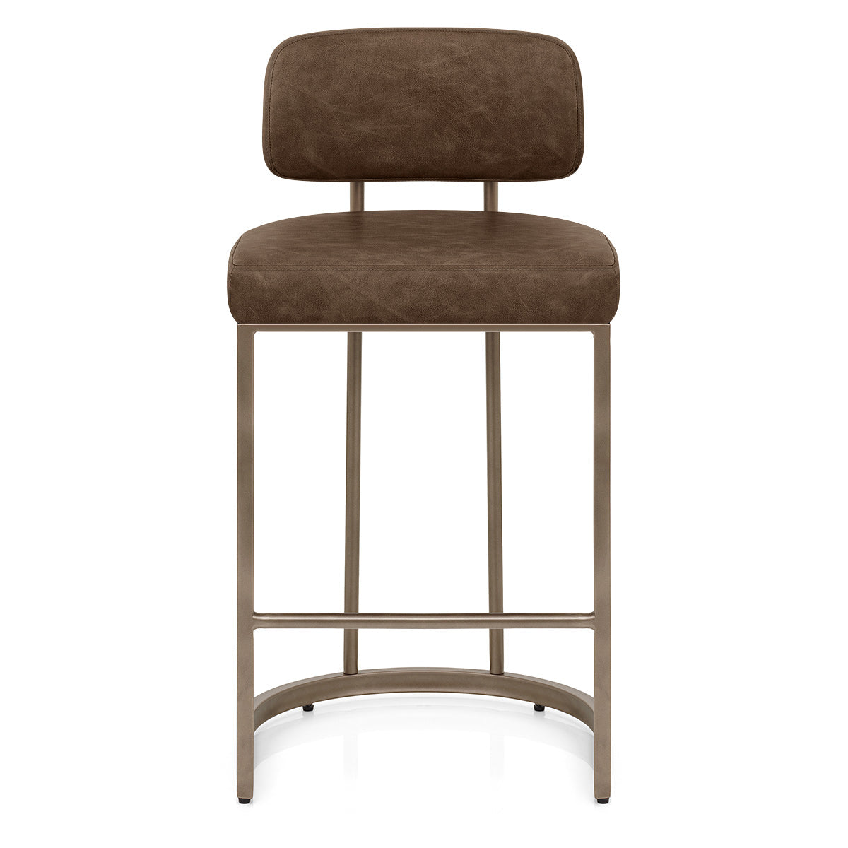 Kunstleder Barhocker - Verve Braun