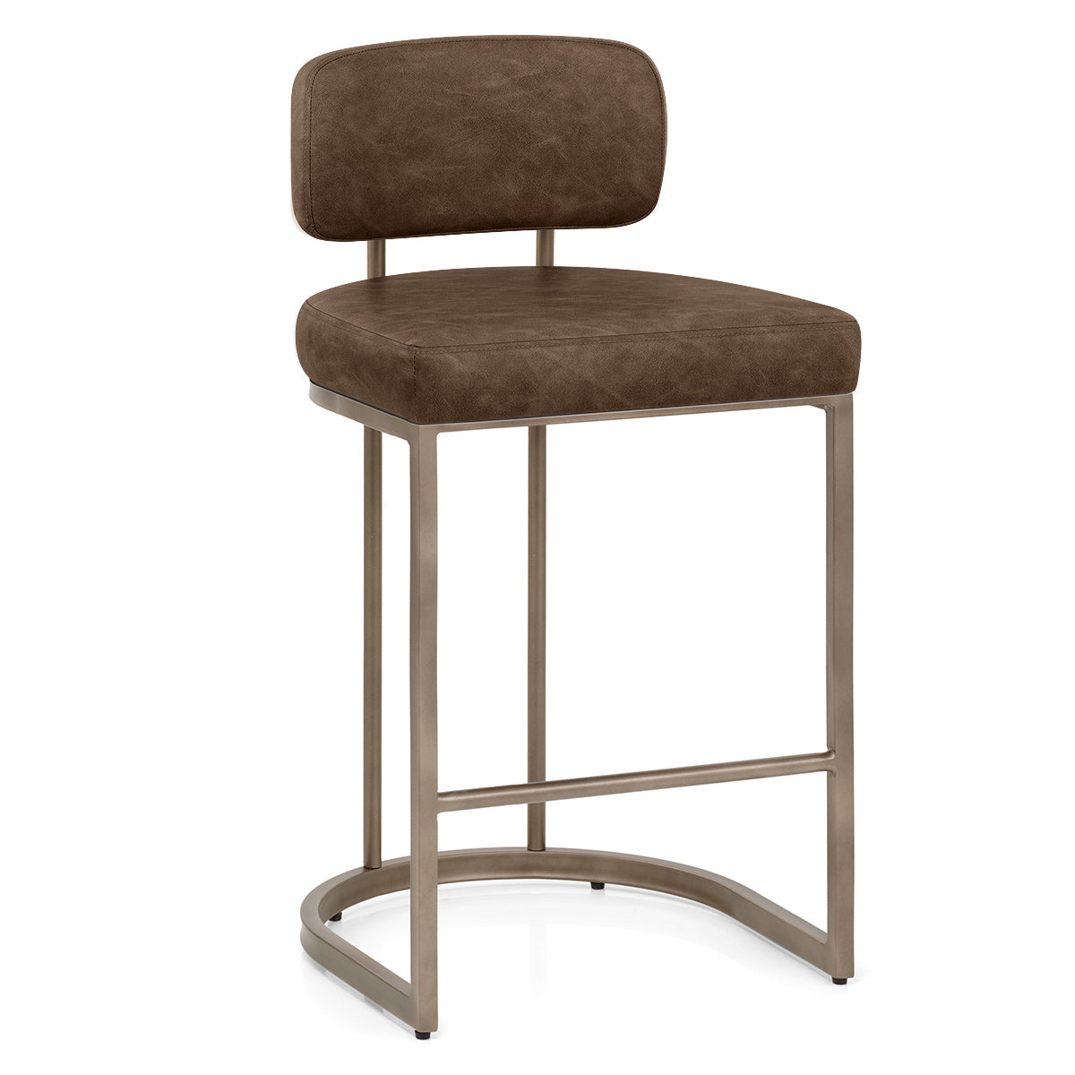 Kunstleder Barhocker - Verve Braun
