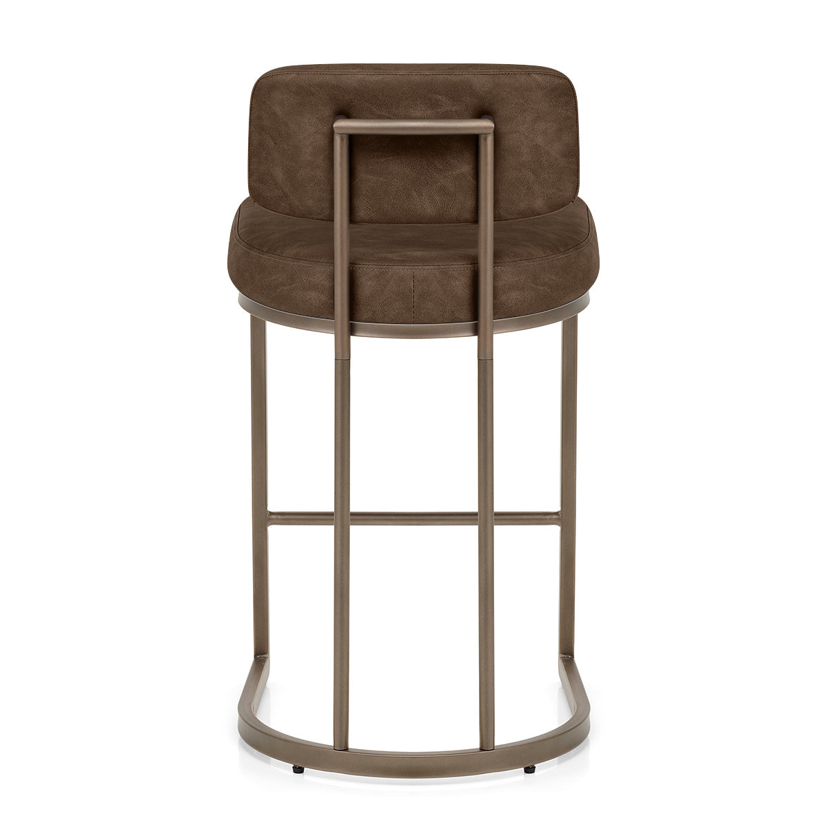 Kunstleder Barhocker - Verve Braun