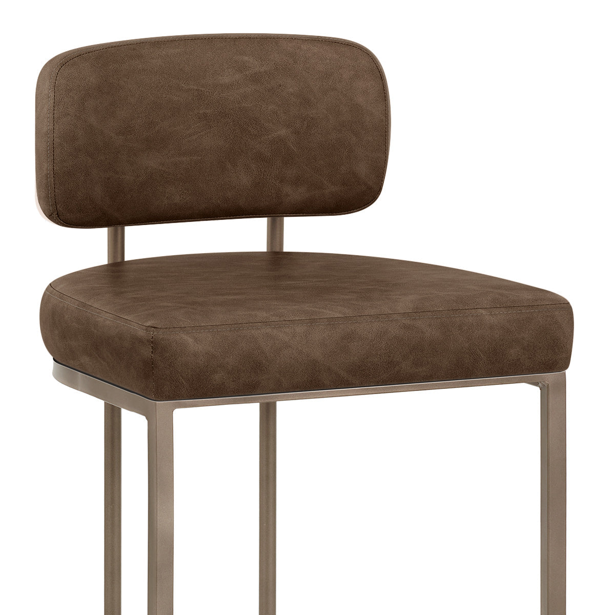Kunstleder Barhocker - Verve Braun