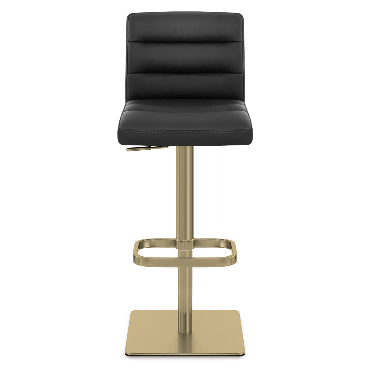 Kunstleder Barhocker Gold - Lush Schwarz