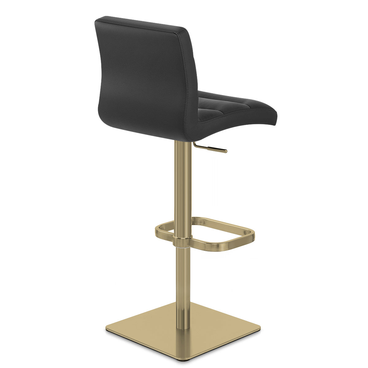 Kunstleder Barhocker Gold - Lush Schwarz