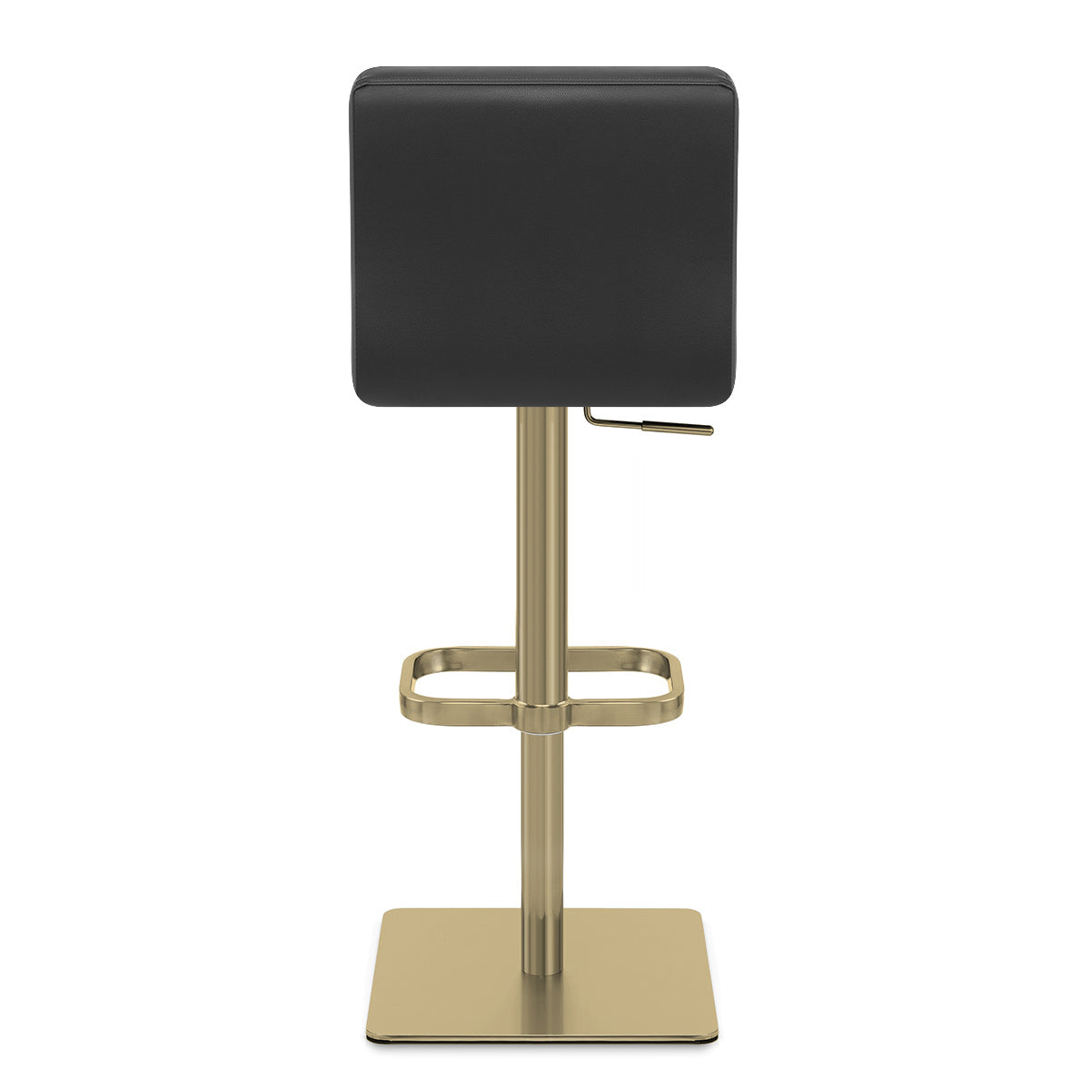 Kunstleder Barhocker Gold - Lush Schwarz