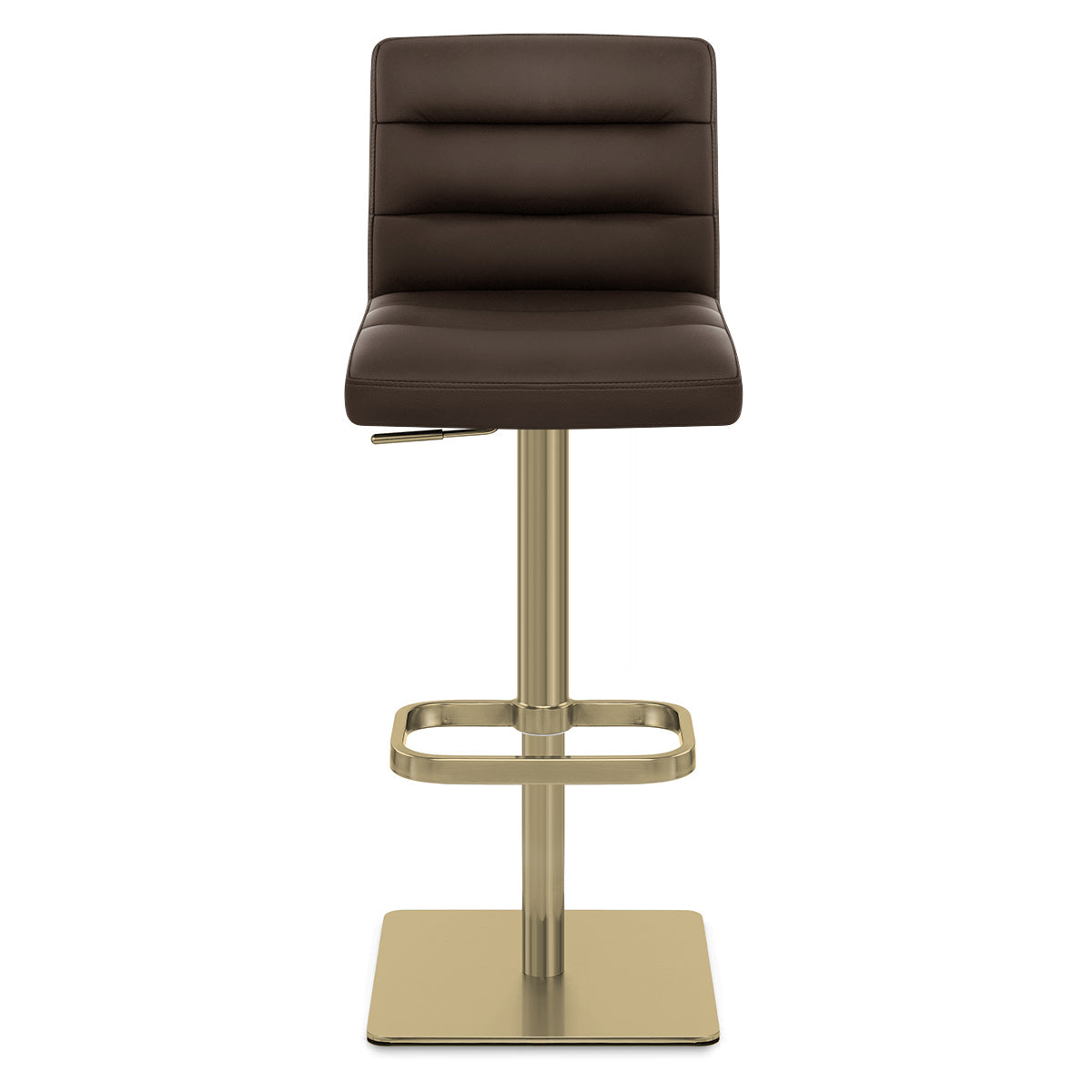 Kunstleder Barhocker Gold - Lush Braun
