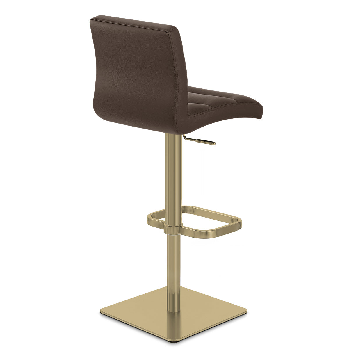 Kunstleder Barhocker Gold - Lush Braun