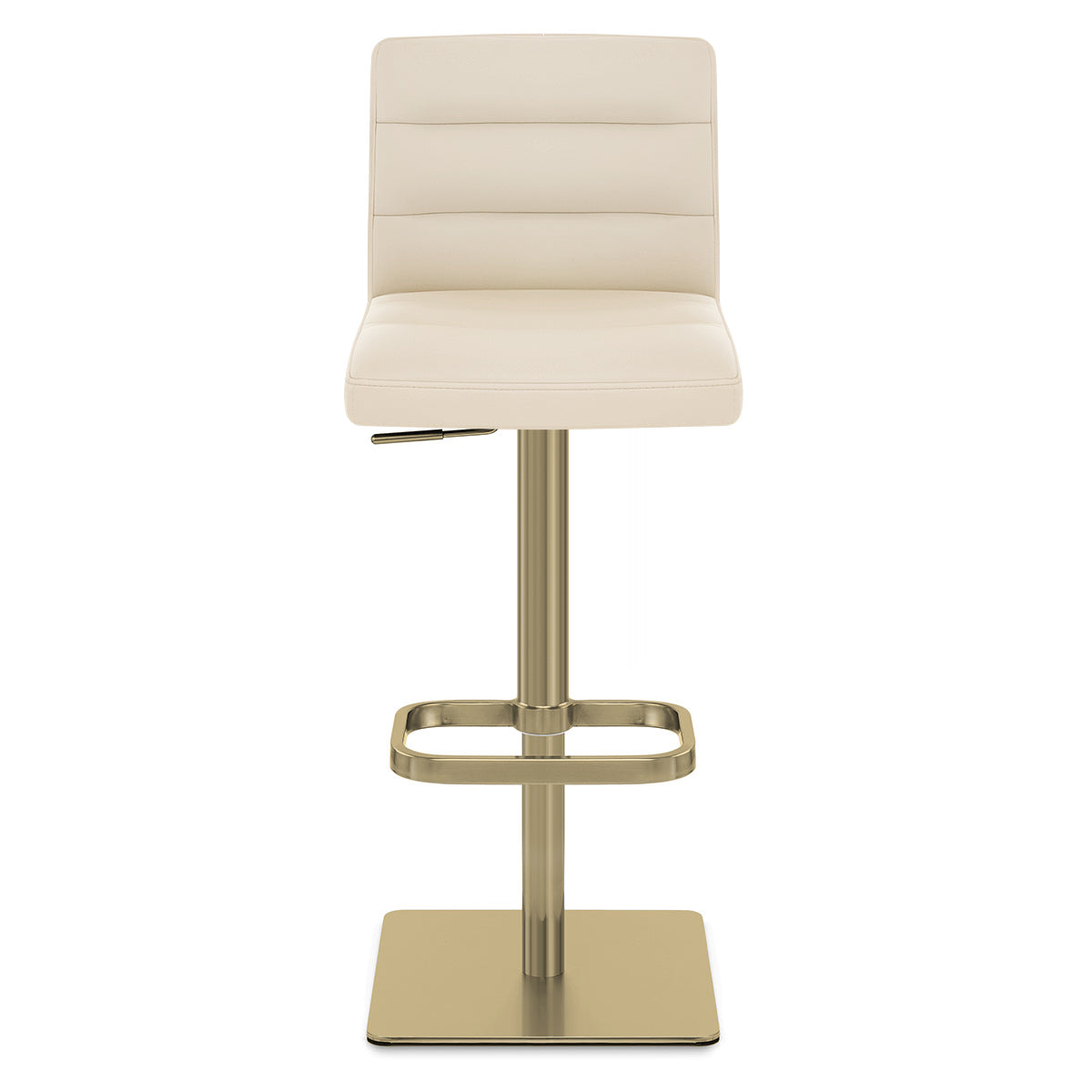 Sgabello Ecopelle Oro - Lush Crema