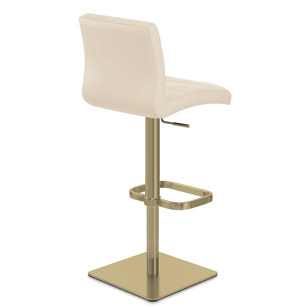 Sgabello Ecopelle Oro - Lush Crema