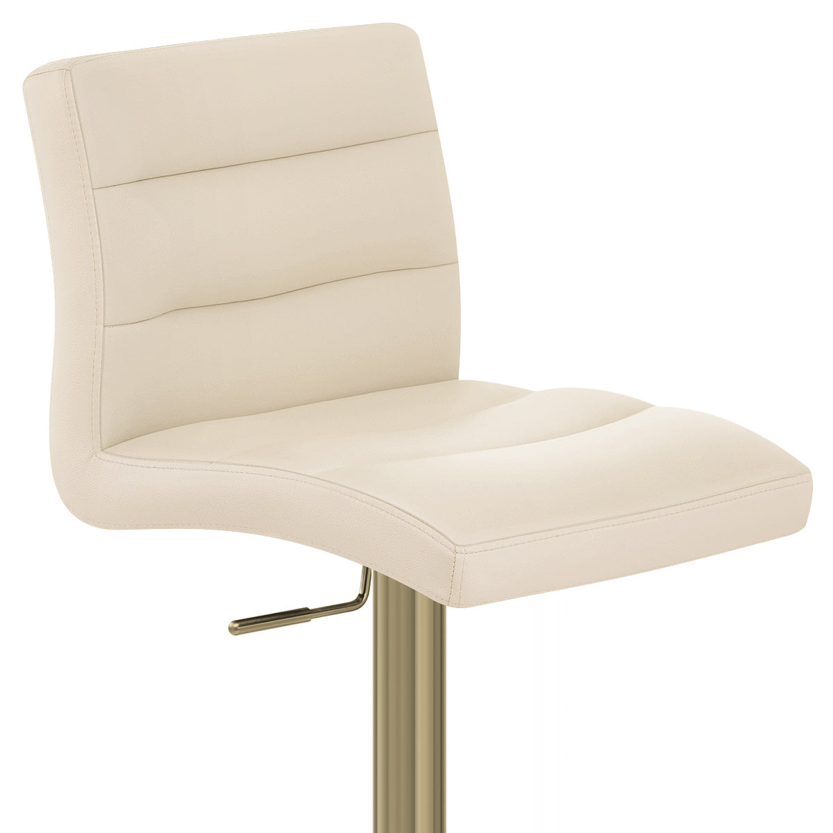Sgabello Ecopelle Oro - Lush Crema