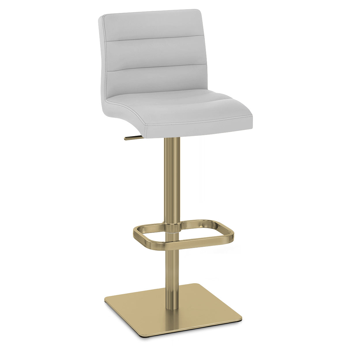 Kunstleder Barhocker Gold - Lush Grau