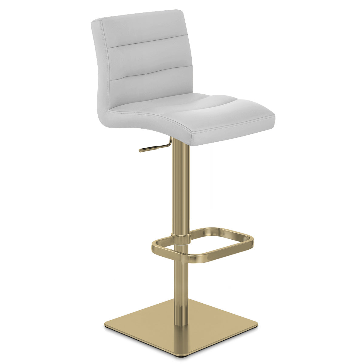 Kunstleder Barhocker Gold - Lush Grau