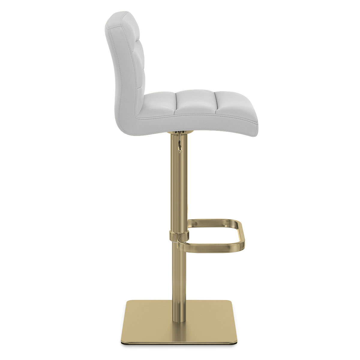 Kunstleder Barhocker Gold - Lush Grau