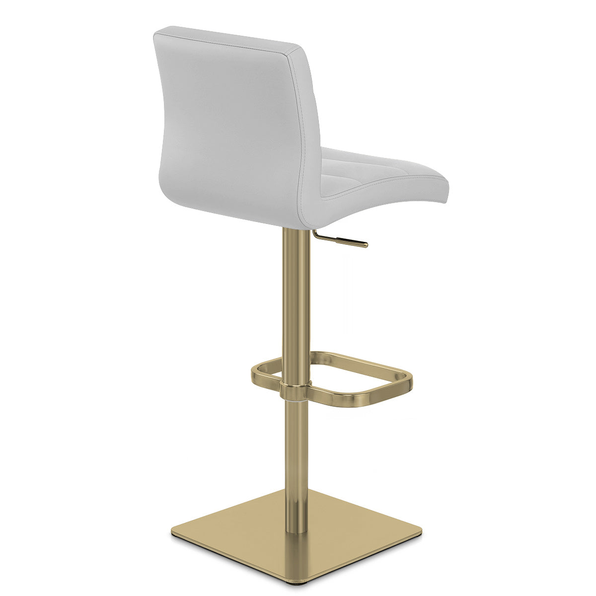Kunstleder Barhocker Gold - Lush Grau