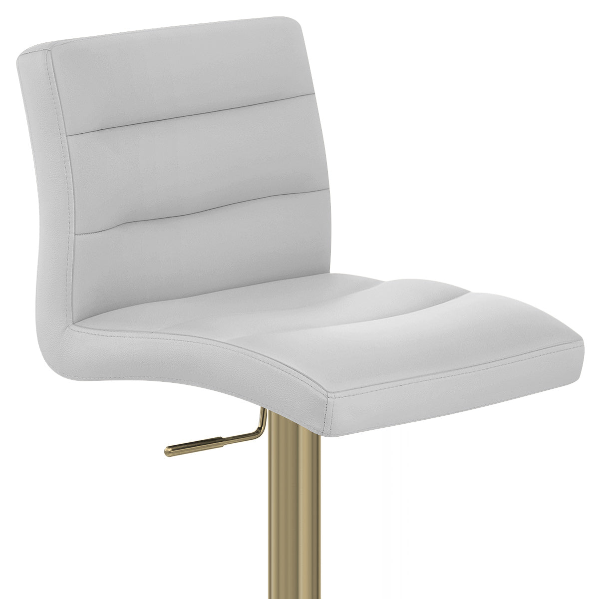 Kunstleder Barhocker Gold - Lush Grau
