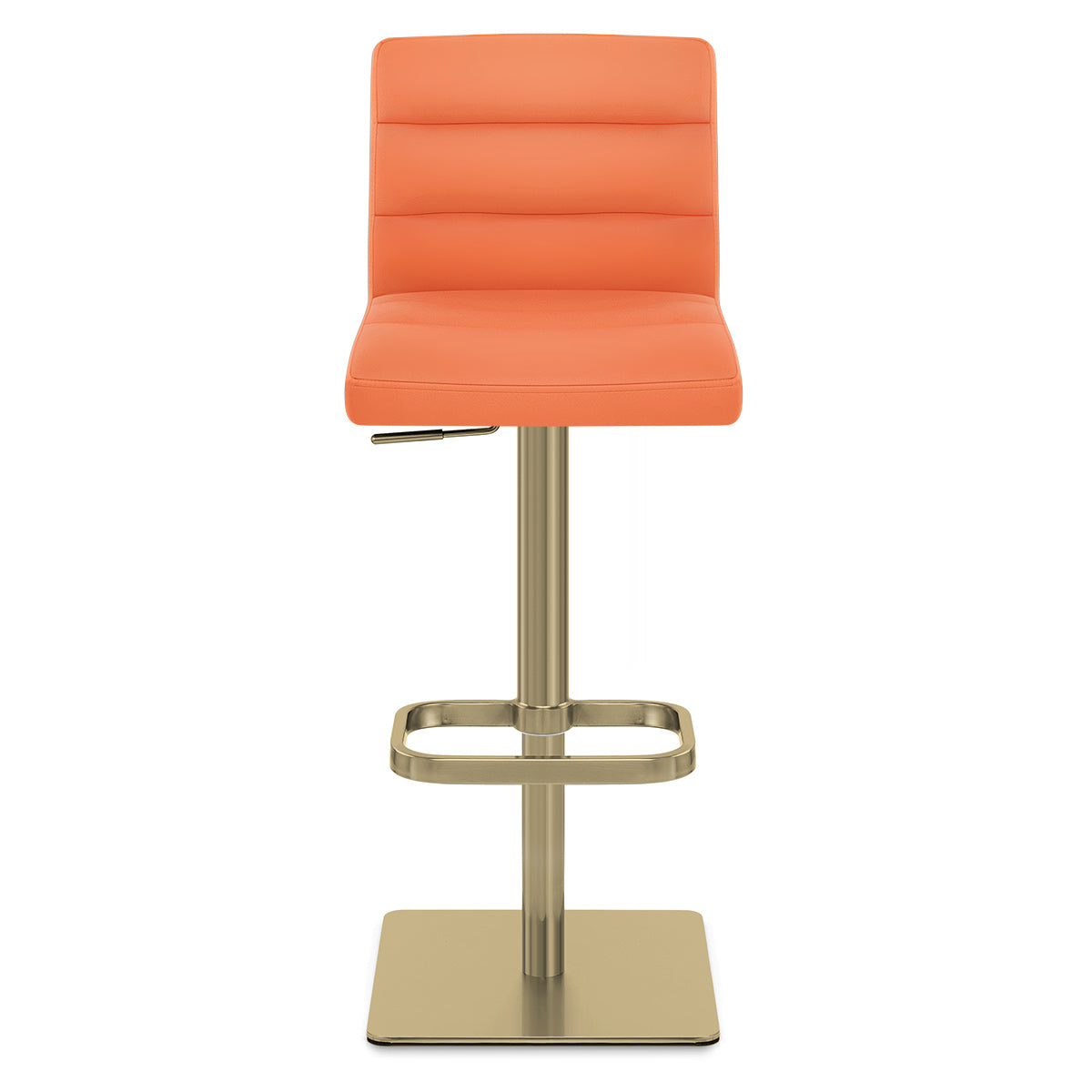 Kunstleder Barhocker Gold - Lush Orange