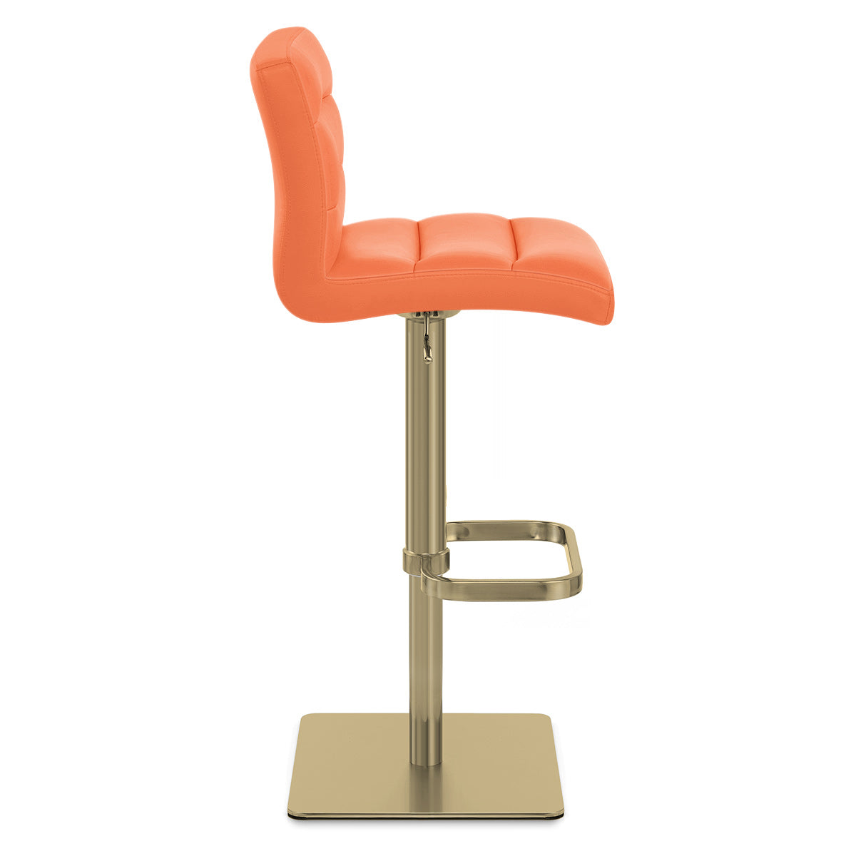 Kunstleder Barhocker Gold - Lush Orange