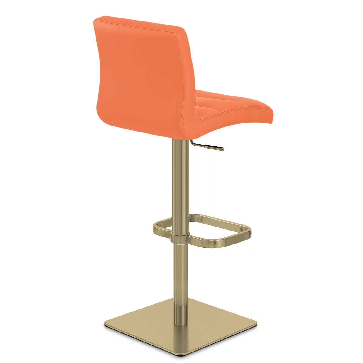 Kunstleder Barhocker Gold - Lush Orange