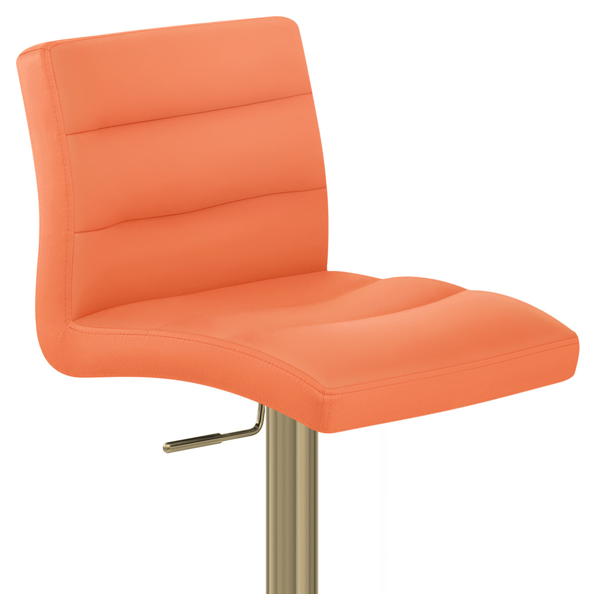 Kunstleder Barhocker Gold - Lush Orange
