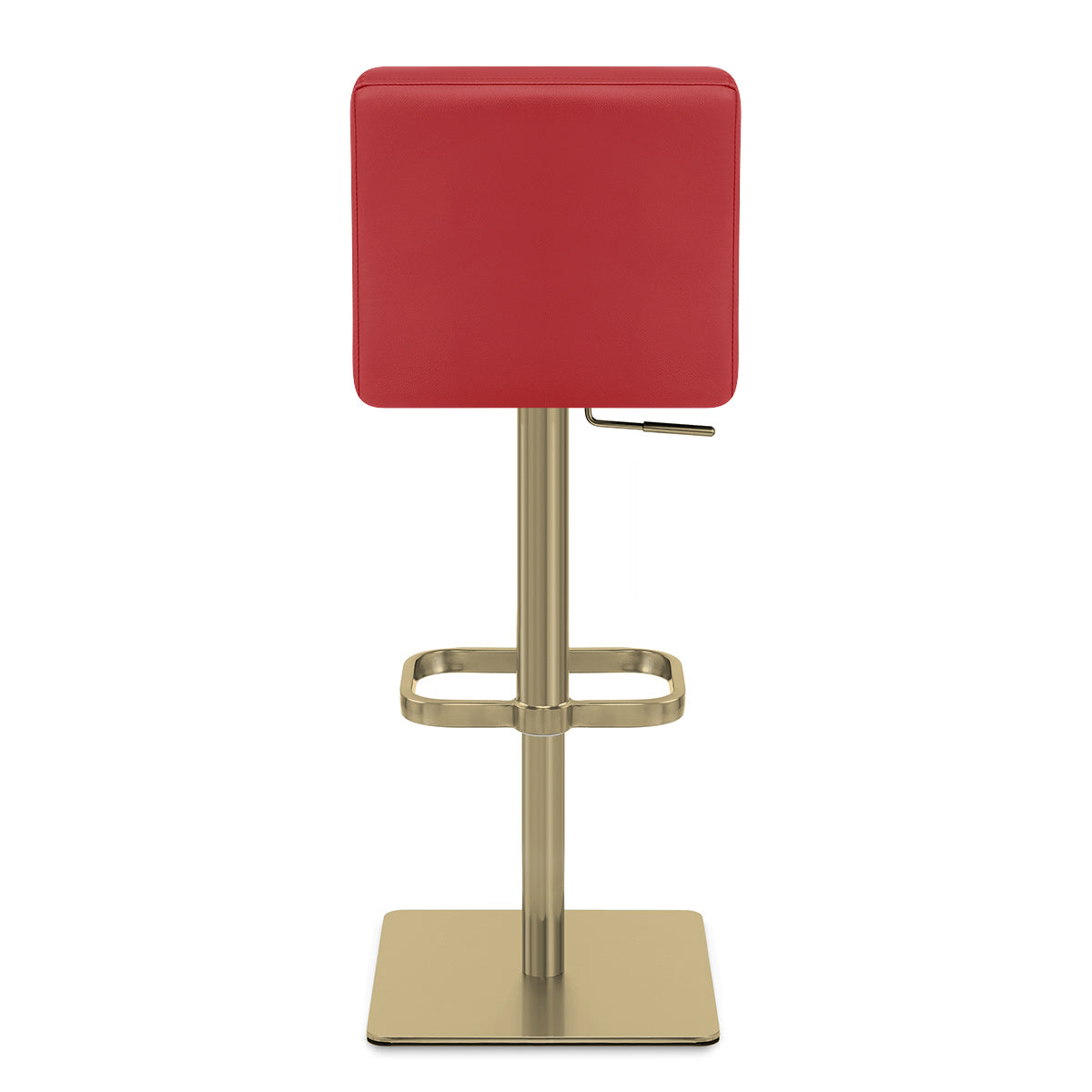 Kunstleder Barhocker Gold - Lush Rot