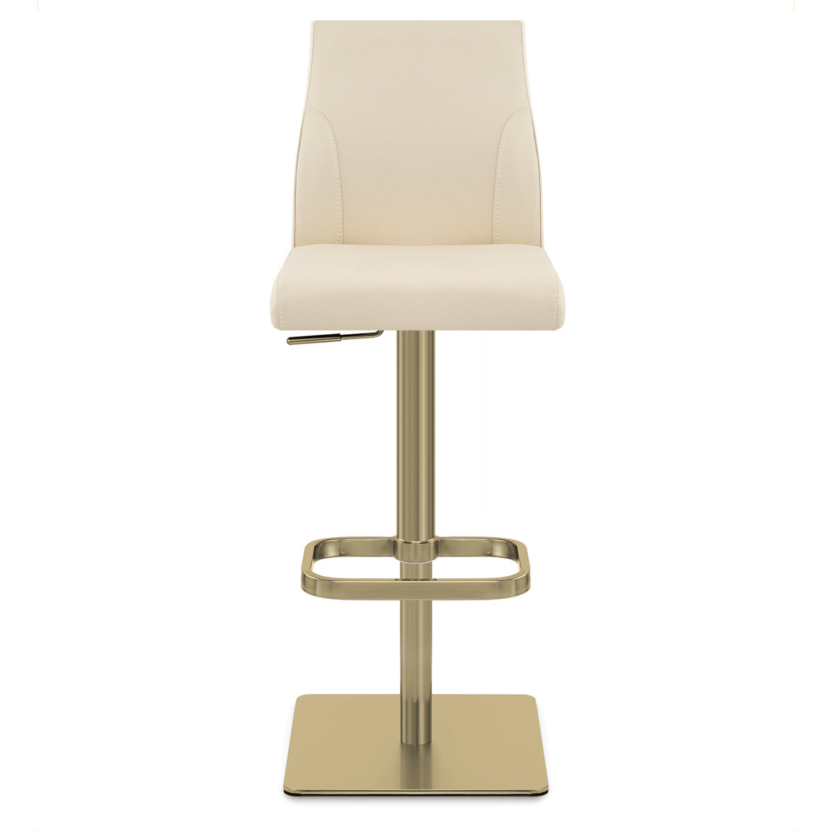 Echtleder Barhocker Gold - Martello Beige