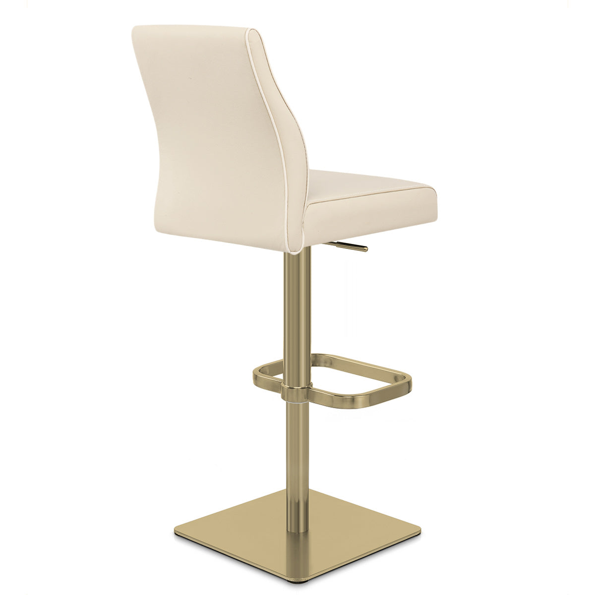 Echtleder Barhocker Gold - Martello Beige