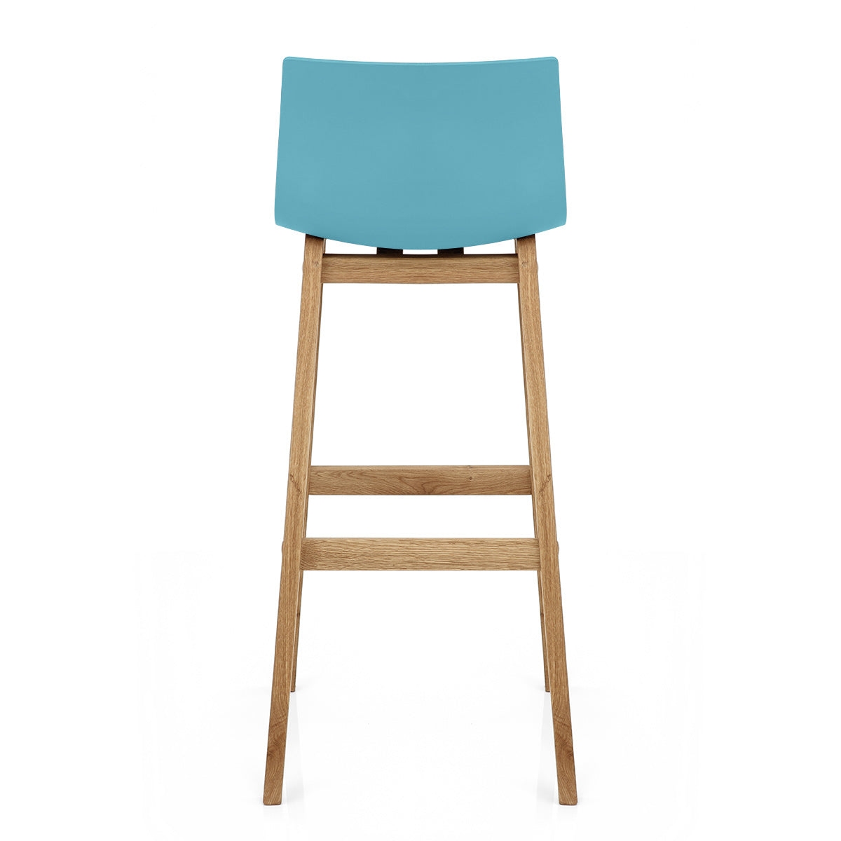 Sgabello Resina Legno - Drift Alto Blu