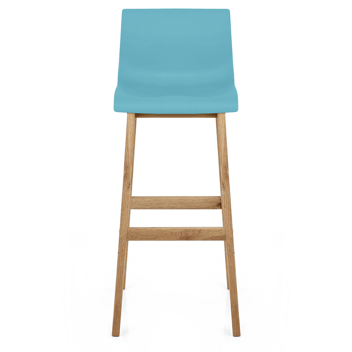 Sgabello Resina Legno - Drift Alto Blu