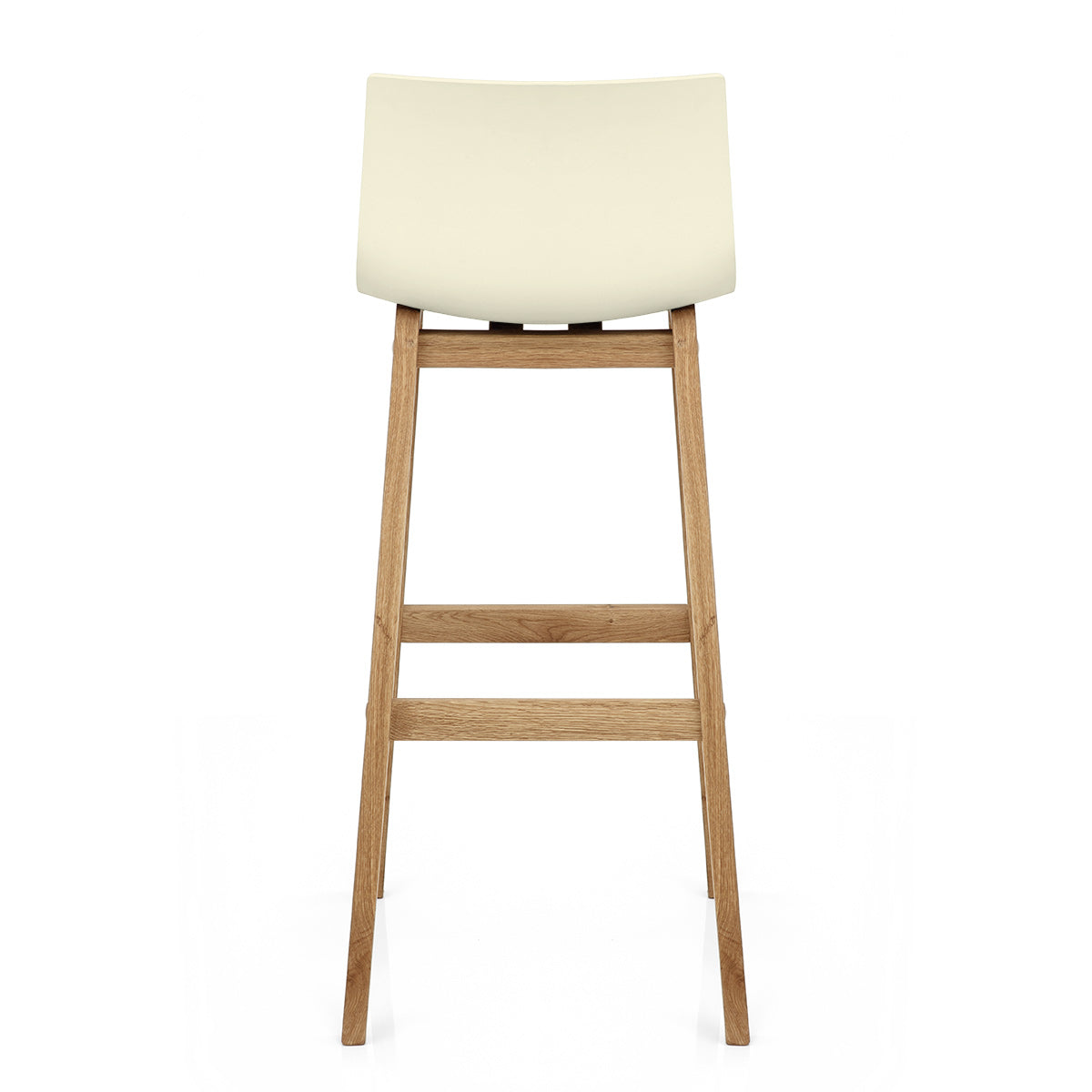 Sgabello Resina Legno - Drift Alto Crema