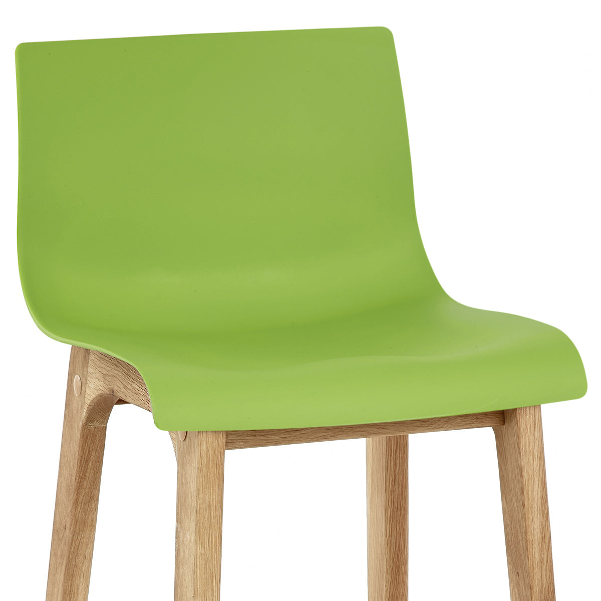 Barhocker Eiche - Hoch Drift Grün